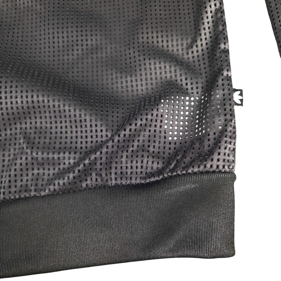 Adidas Originals Berlin 3 Stripes Trefoil 1972 Jacket‎ Mesh Black White Medium - Picture 8 of 12